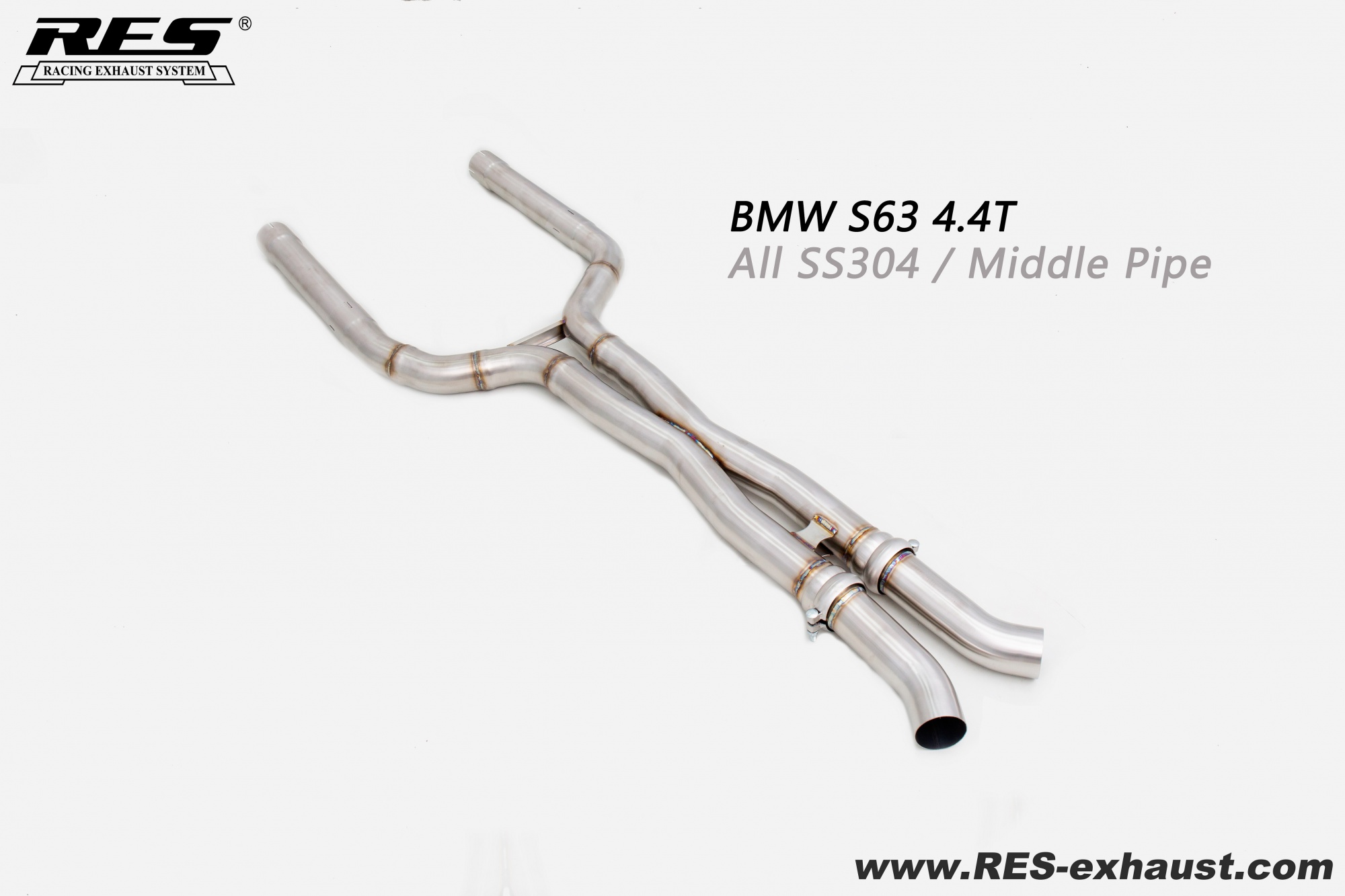 BMW S63 4.4T All SS304 / Middle Pipe