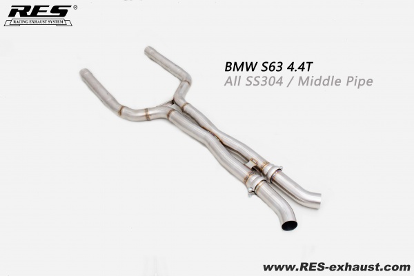 BMW S63 4.4T All SS304 / Middle Pipe