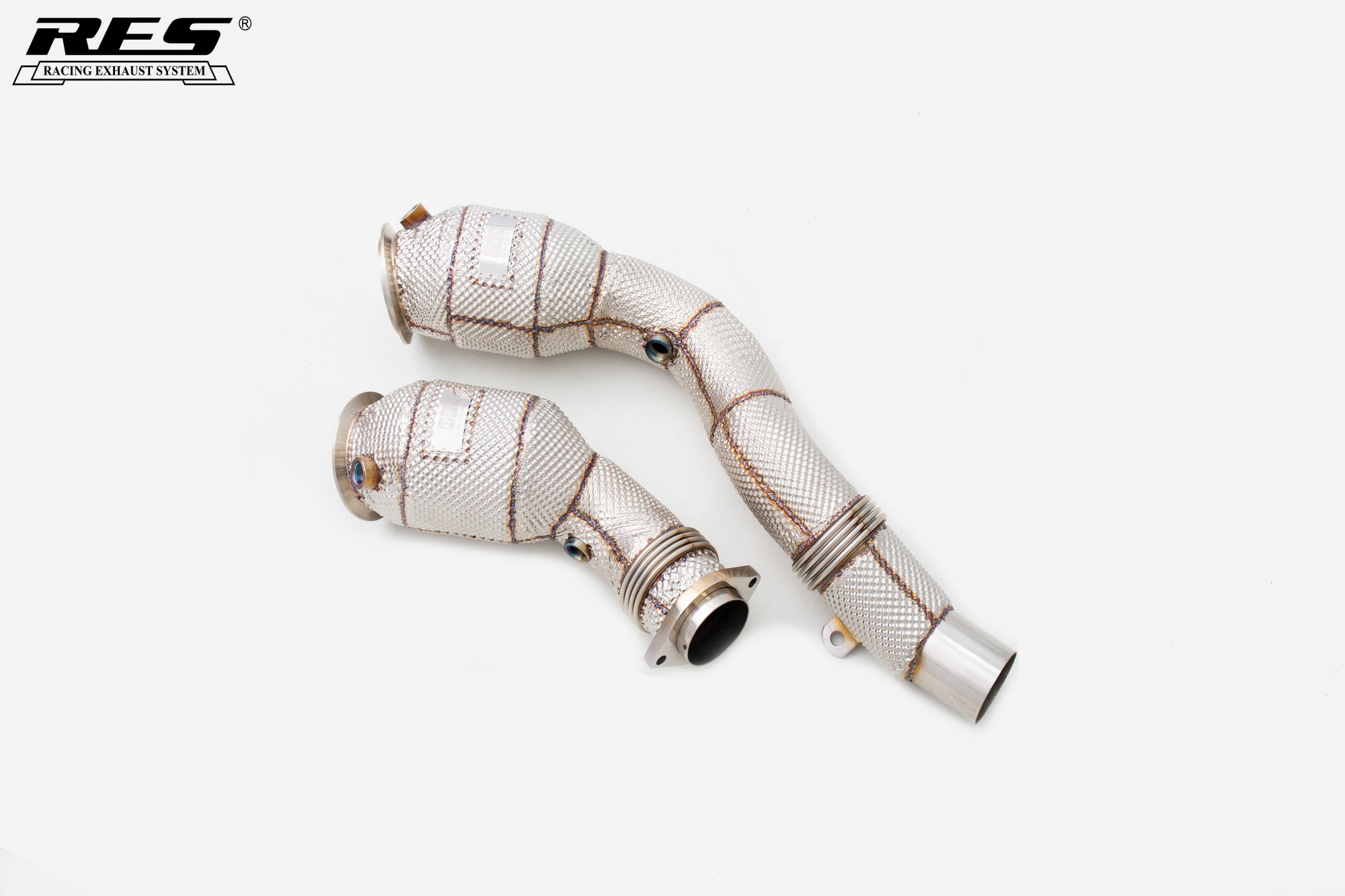 BMW S55 3.0T Cat Downpipe With Heat Shield 