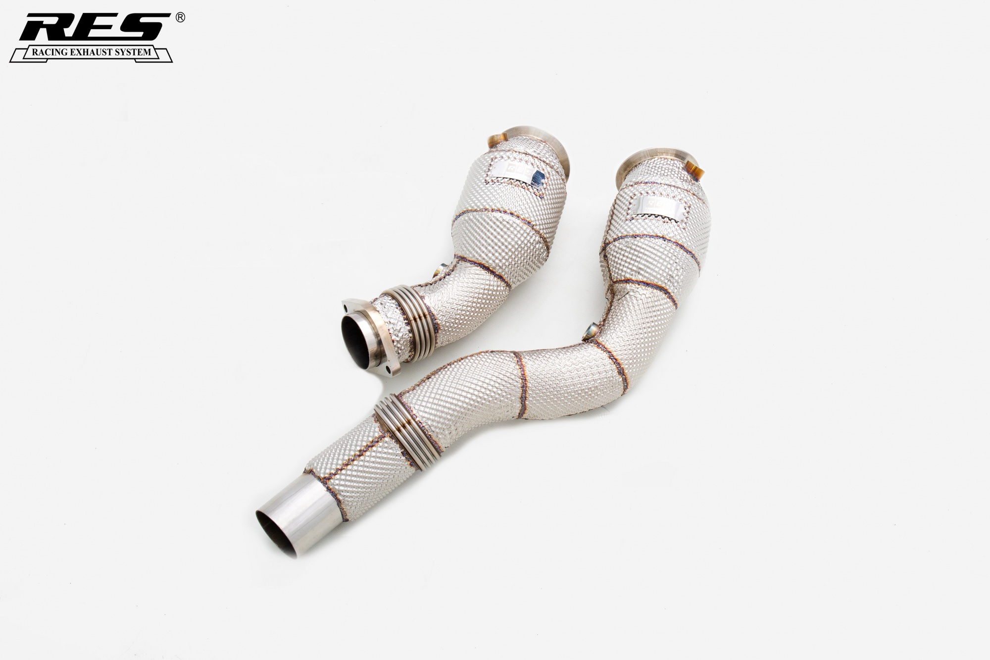 BMW S55 3.0T Cat Downpipe With Heat Shield 