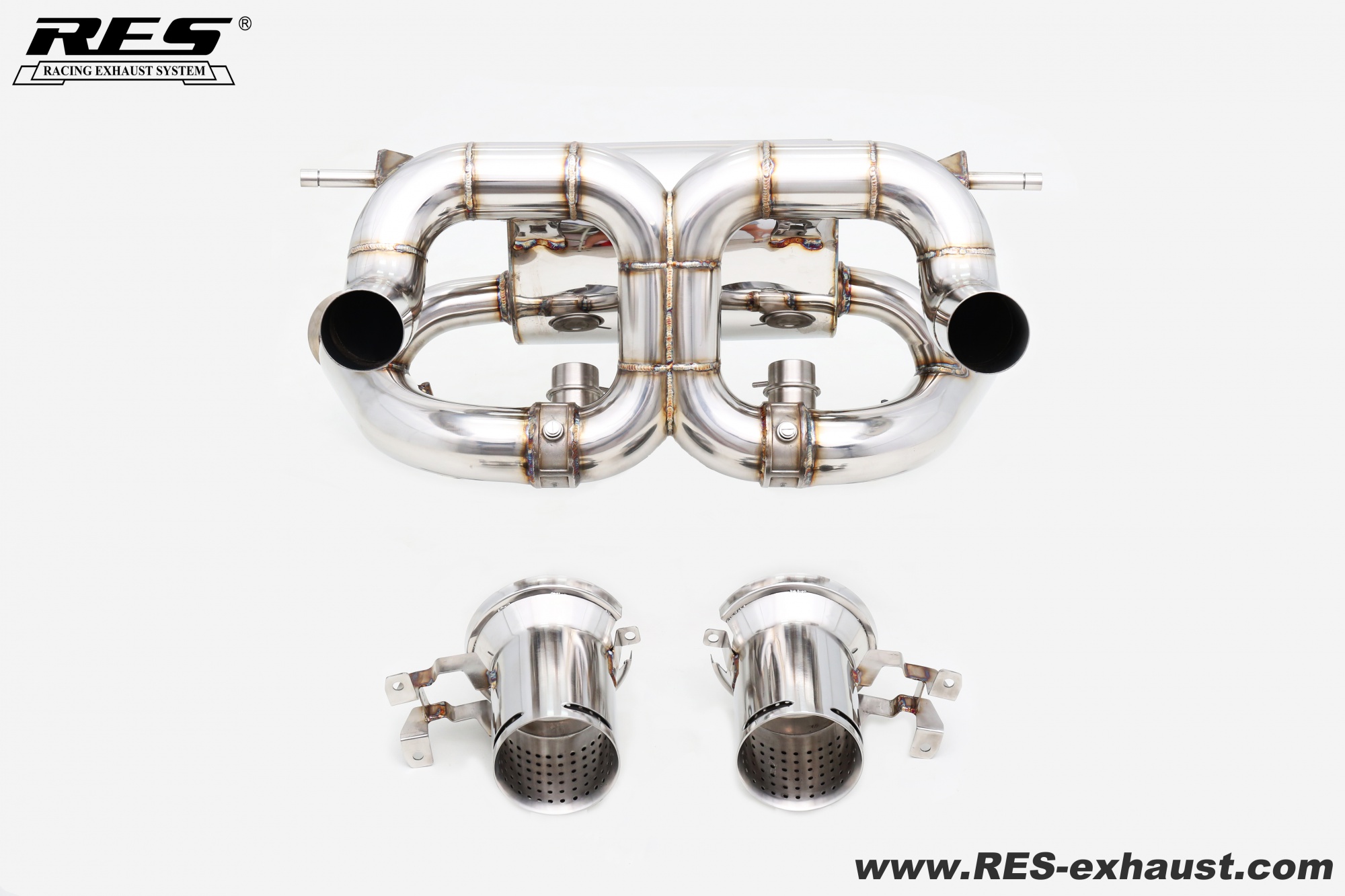 Lamborghini SVJ All SS304 / Valvetronic Muffler System