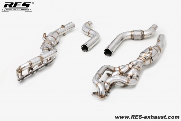 Ford Mustang 5.0 2024 All SS304 / Decat (Catless) Downpipe