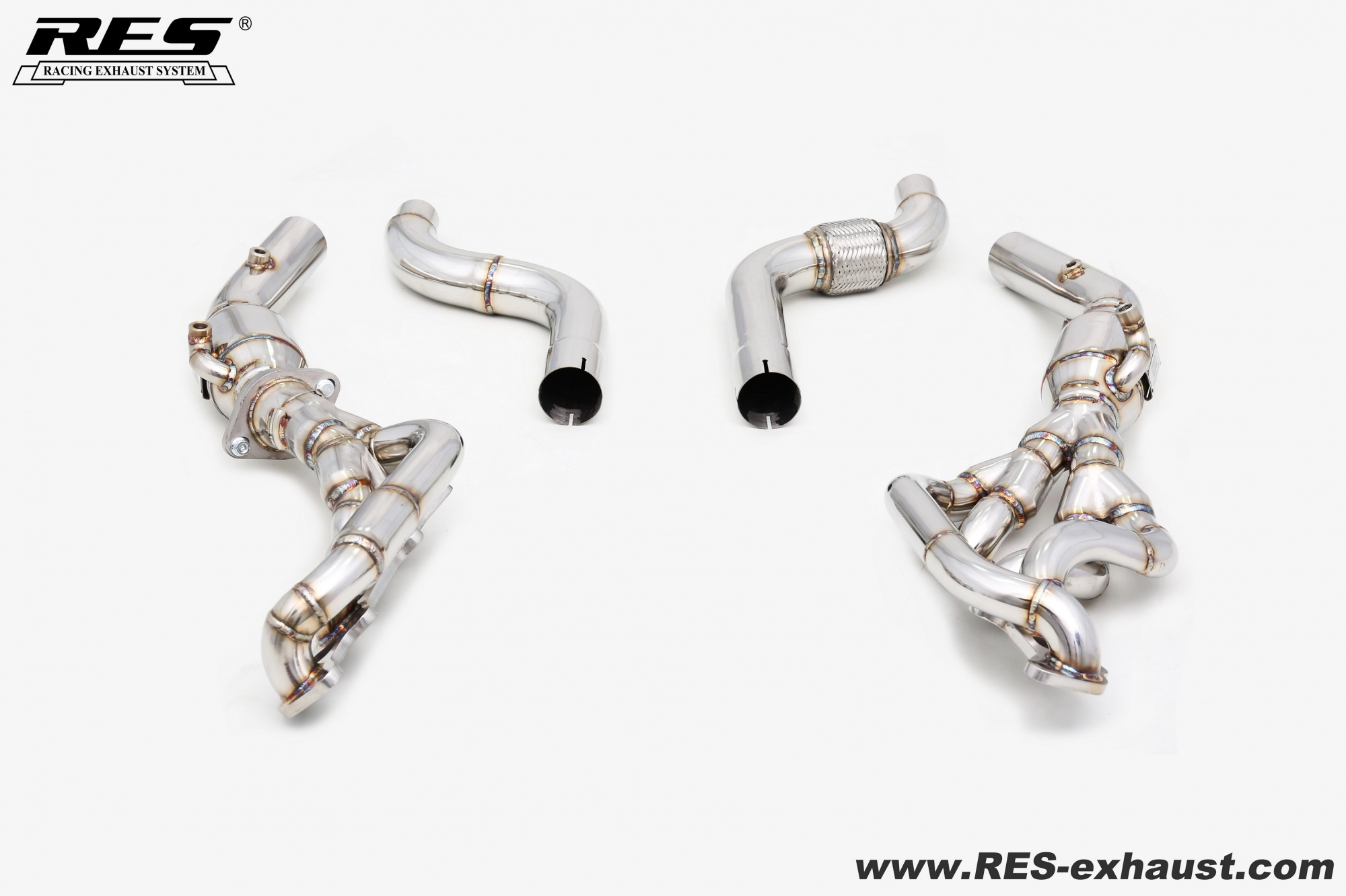 Ford Mustang 5.0 2024 All SS304 / Decat （Catless） Downpipe