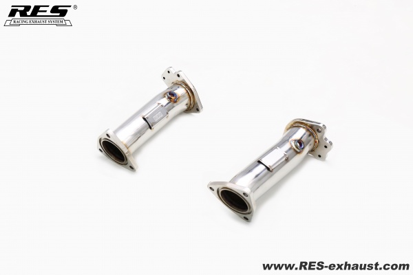 Chevrolet Corvette C8  All SS304 / Decat (Catless) Downpipe