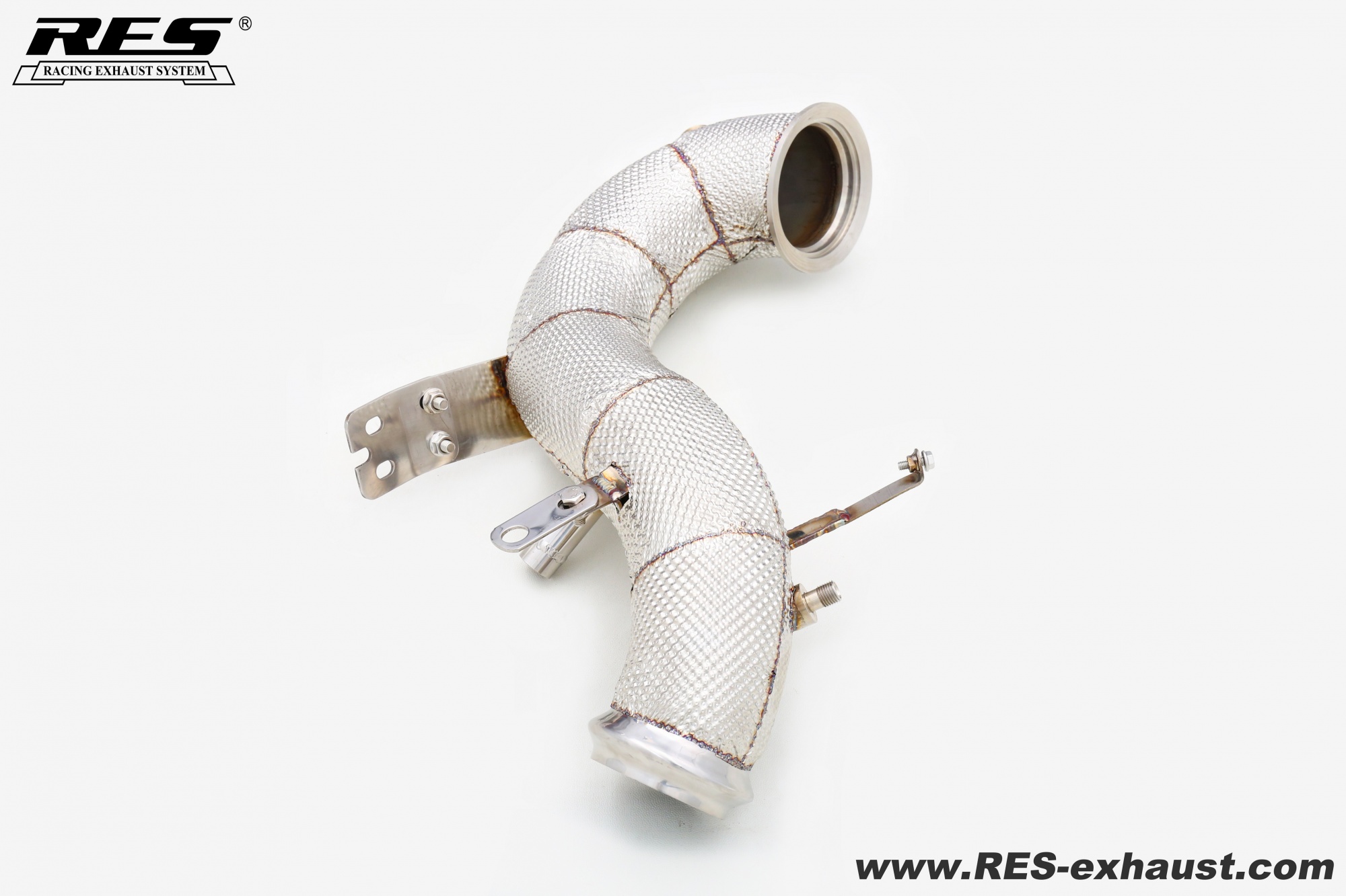 Lotus EMIRA 2.0T All SS304 / Catless Downpipe With Heat Shield 