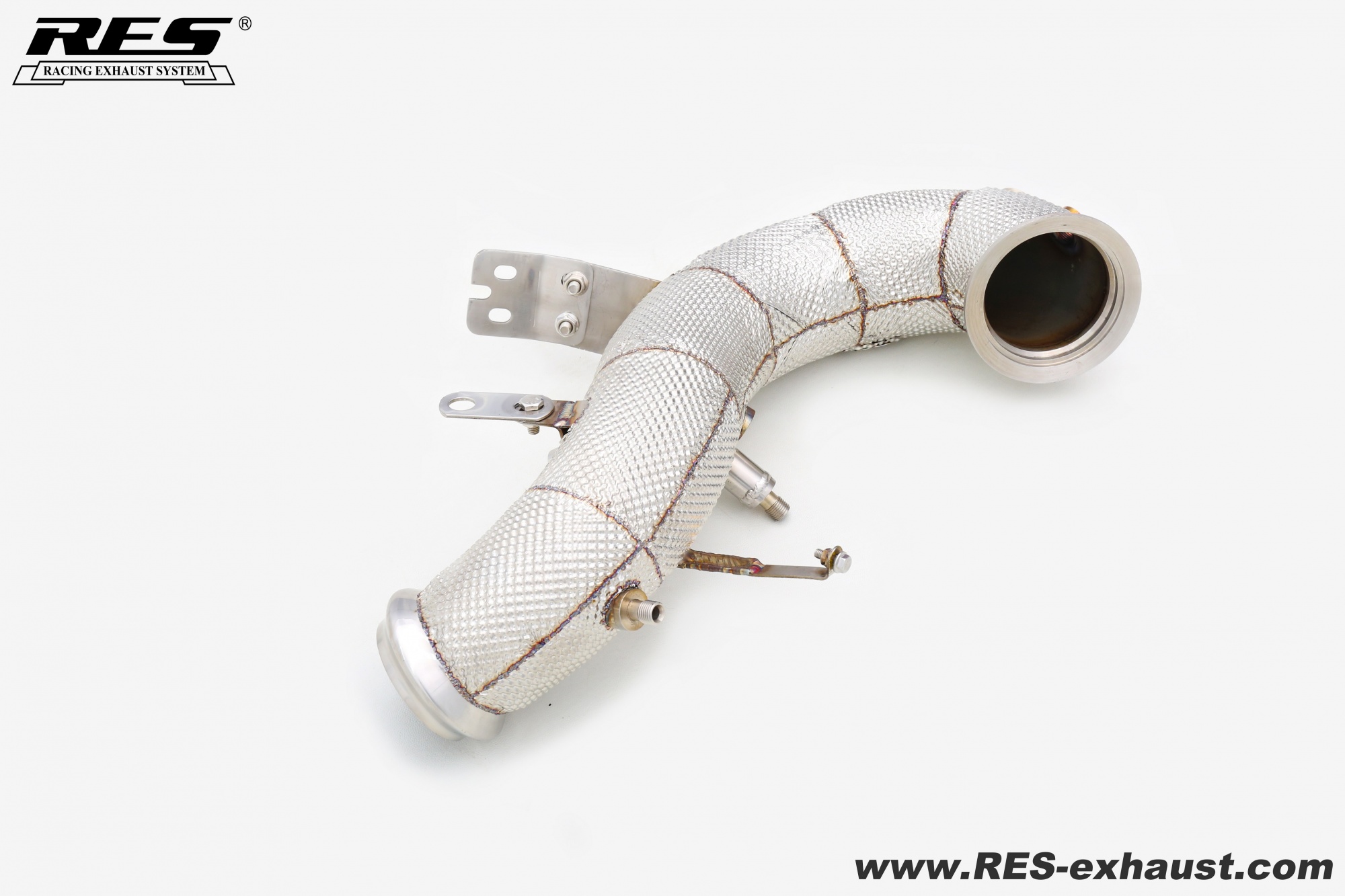 Lotus EMIRA 2.0T All SS304 / Catless Downpipe With Heat Shield 