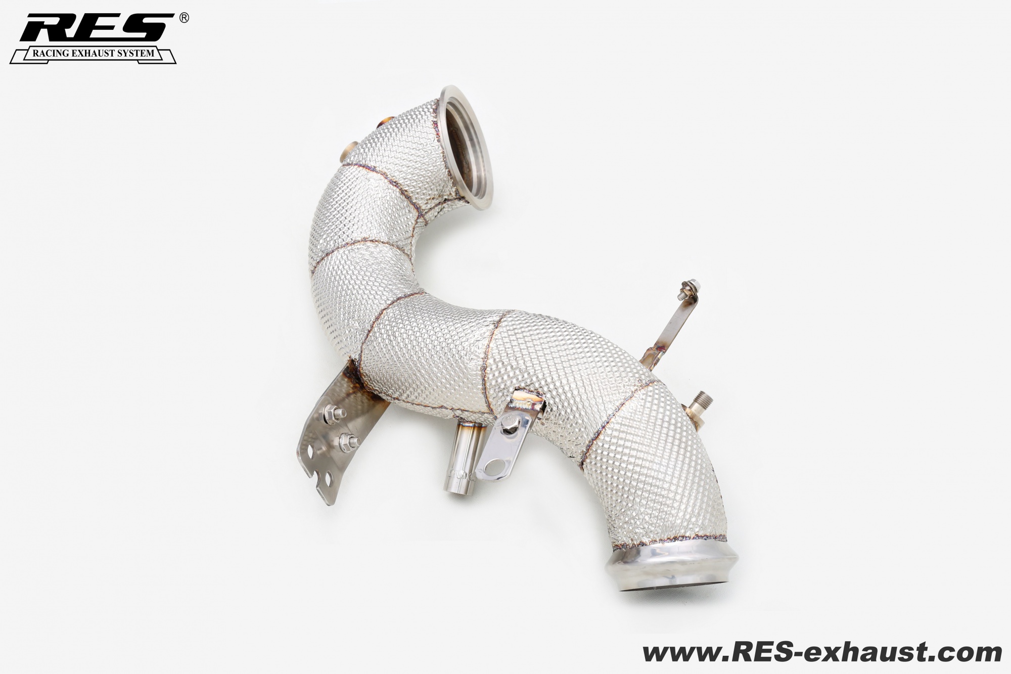 Lotus EMIRA 2.0T All SS304 / Catless Downpipe With Heat Shield 