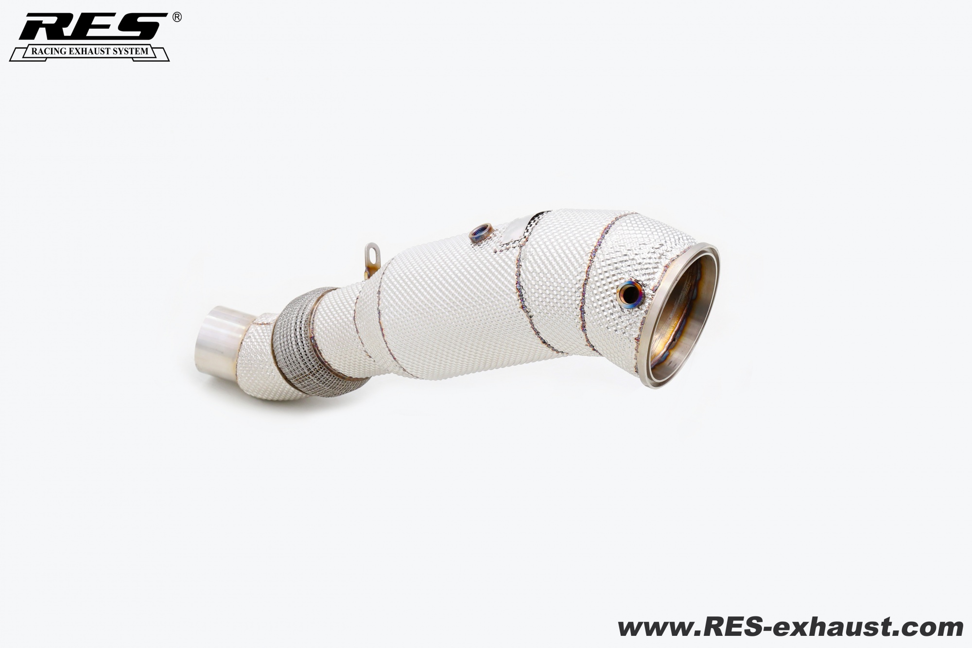 BMW  B58 3.0T 2024+ All SS304 / Cat Downpipe With Heat Shield