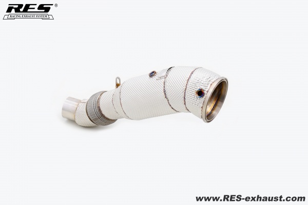 BMW  B58 3.0T 2024+ All SS304 / Cat Downpipe With Heat Shield