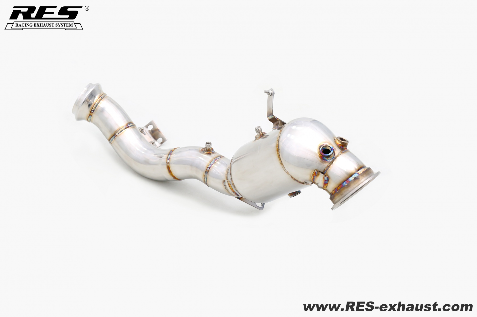 Mercedes Benz M139 C43 W206/GLC43 X254 All SS304 / Cat （With Cat） Downpipe