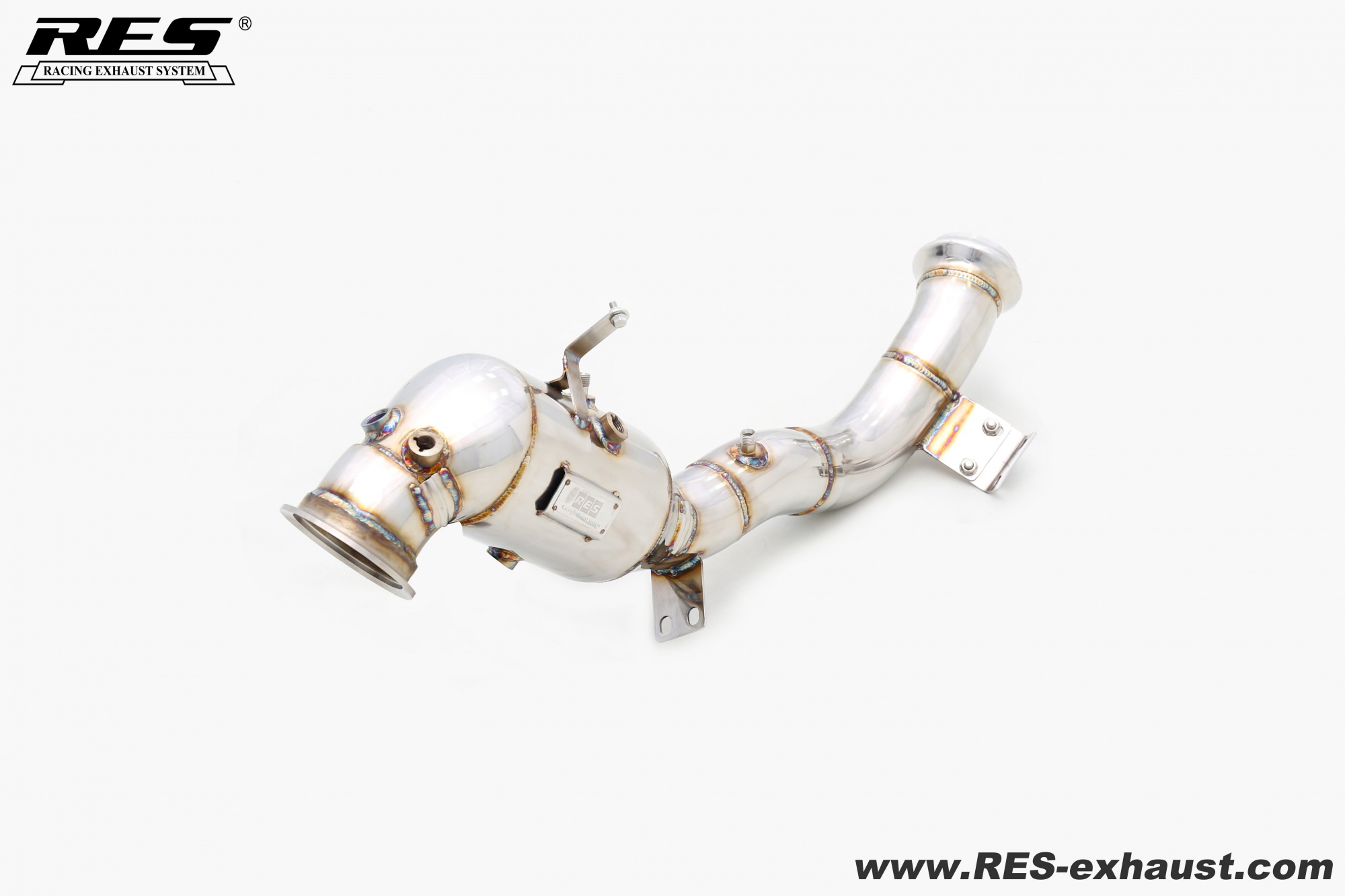 Mercedes Benz M139 C43 W206/GLC43 X254 All SS304 / Cat （With Cat） Downpipe