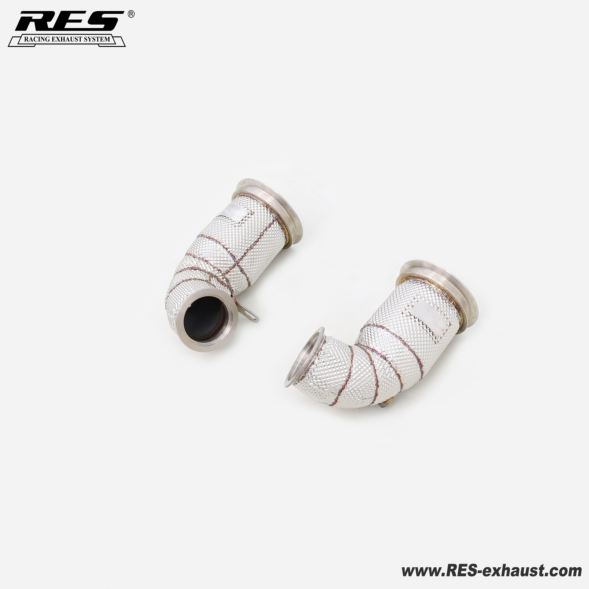 Porsche Panamera  971 4.0T   All SS304 / Cat Downpipe With Heat Shield 