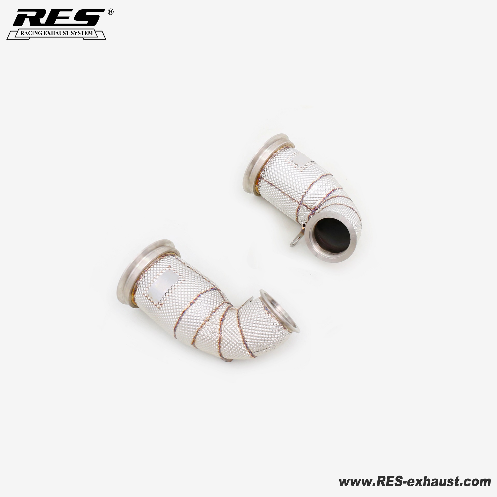 Porsche Panamera  971 4.0T   All SS304 / Cat Downpipe With Heat Shield 