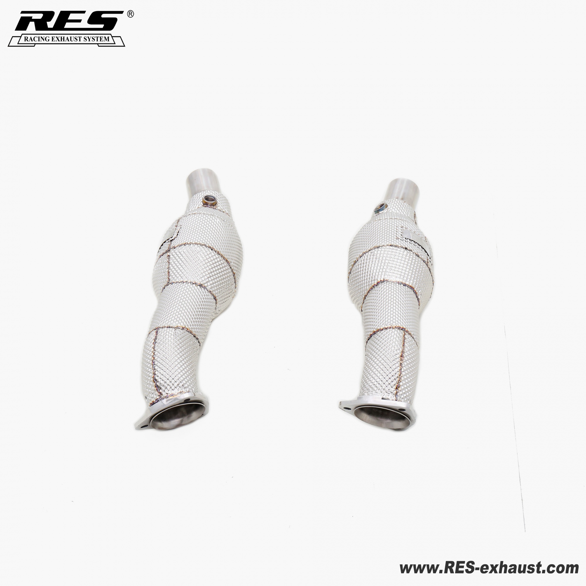 Ferrari F430  All SS304 / Cat Downpipe With Heat Shield 
