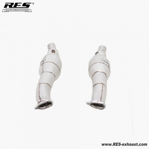 Ferrari F430  All SS304 / Cat Downpipe With Heat Shield 