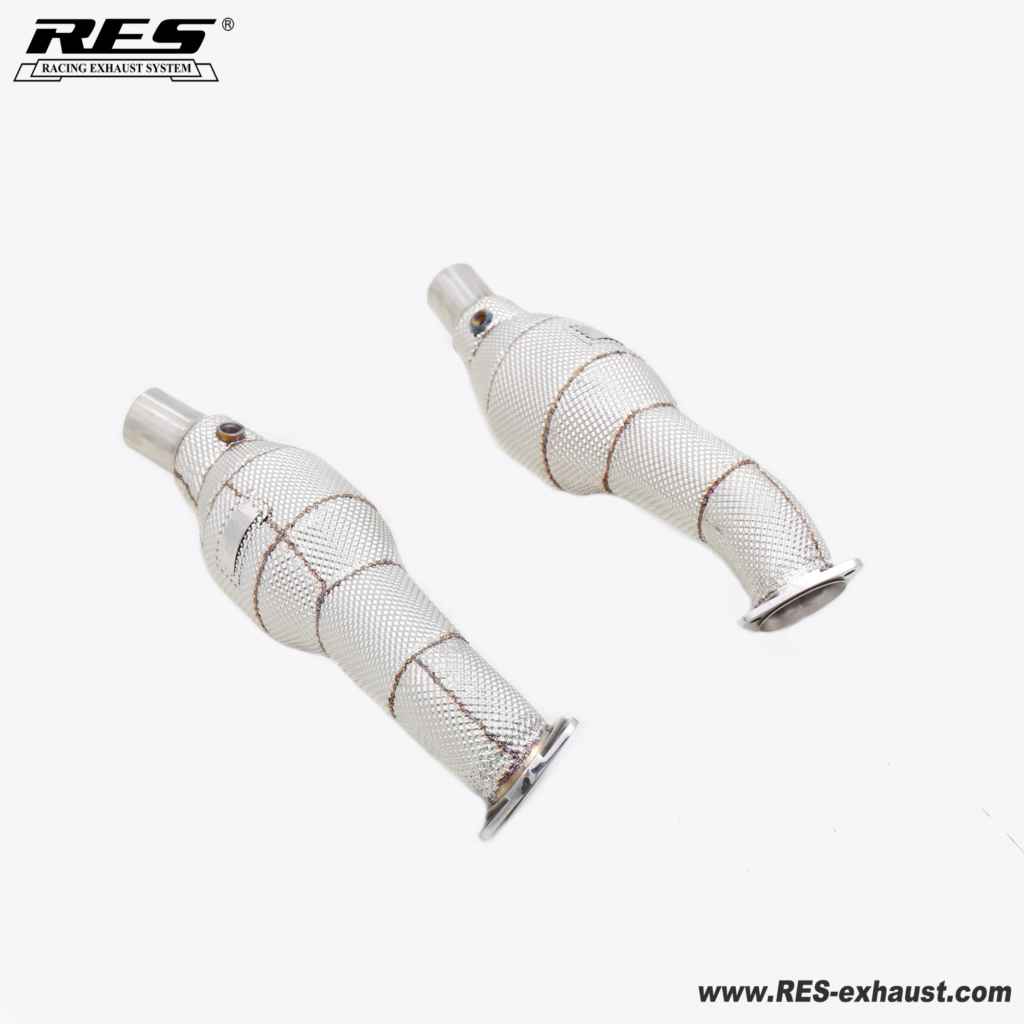 Ferrari F430  All SS304 / Cat Downpipe With Heat Shield 