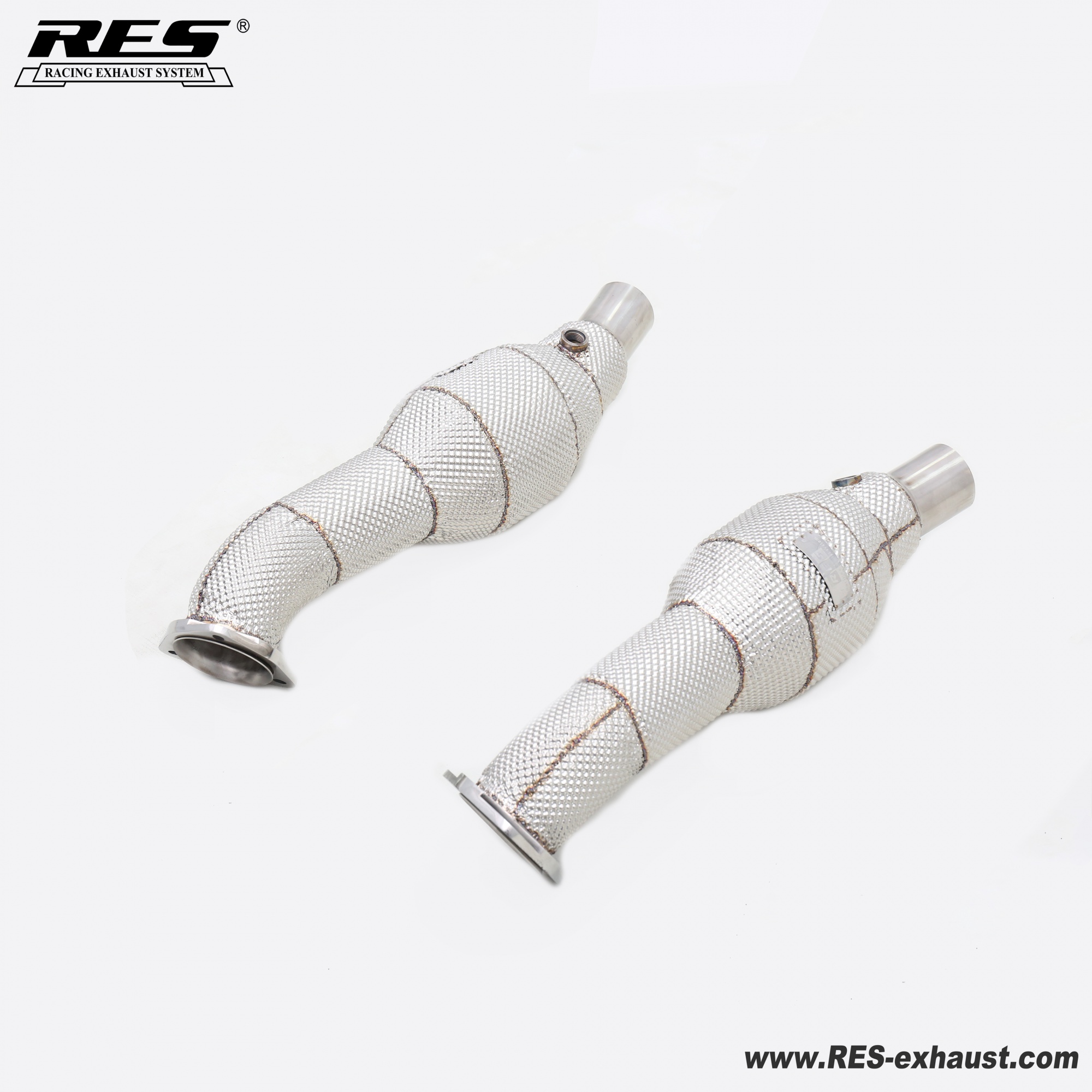 Ferrari F430  All SS304 / Cat Downpipe With Heat Shield 