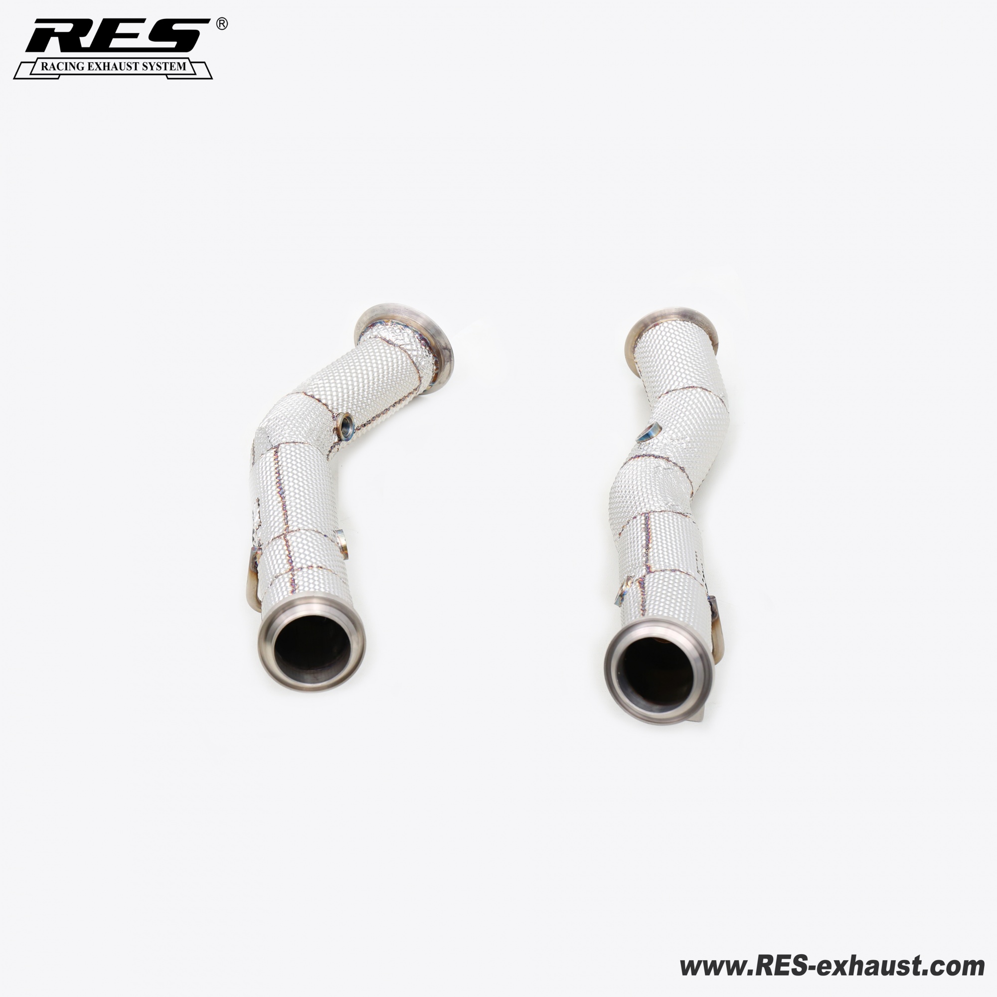 Mercedes-Benz GLC43 X253 All SS304 / Catless Downpipe With Heat Shield   