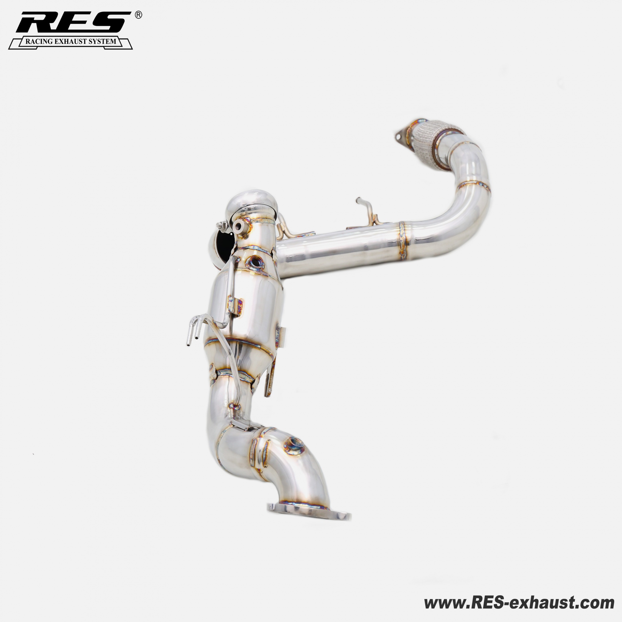 Ford Bronco 2.3T All SS304 / Cat （With Cat） Downpipe
