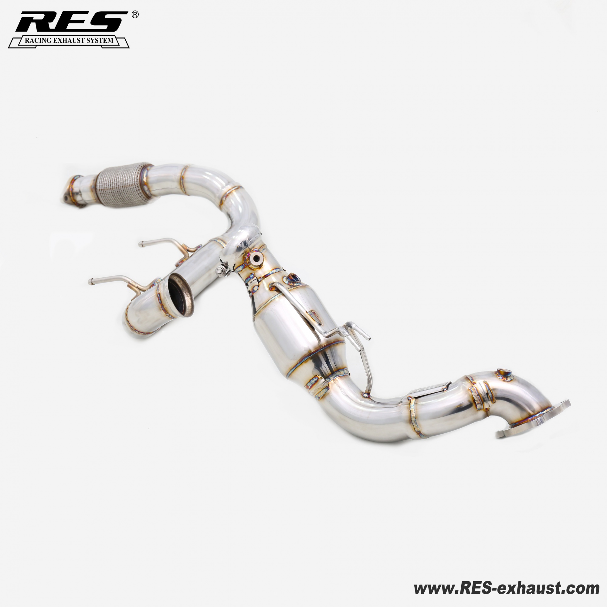 Ford Bronco 2.3T All SS304 / Cat （With Cat） Downpipe