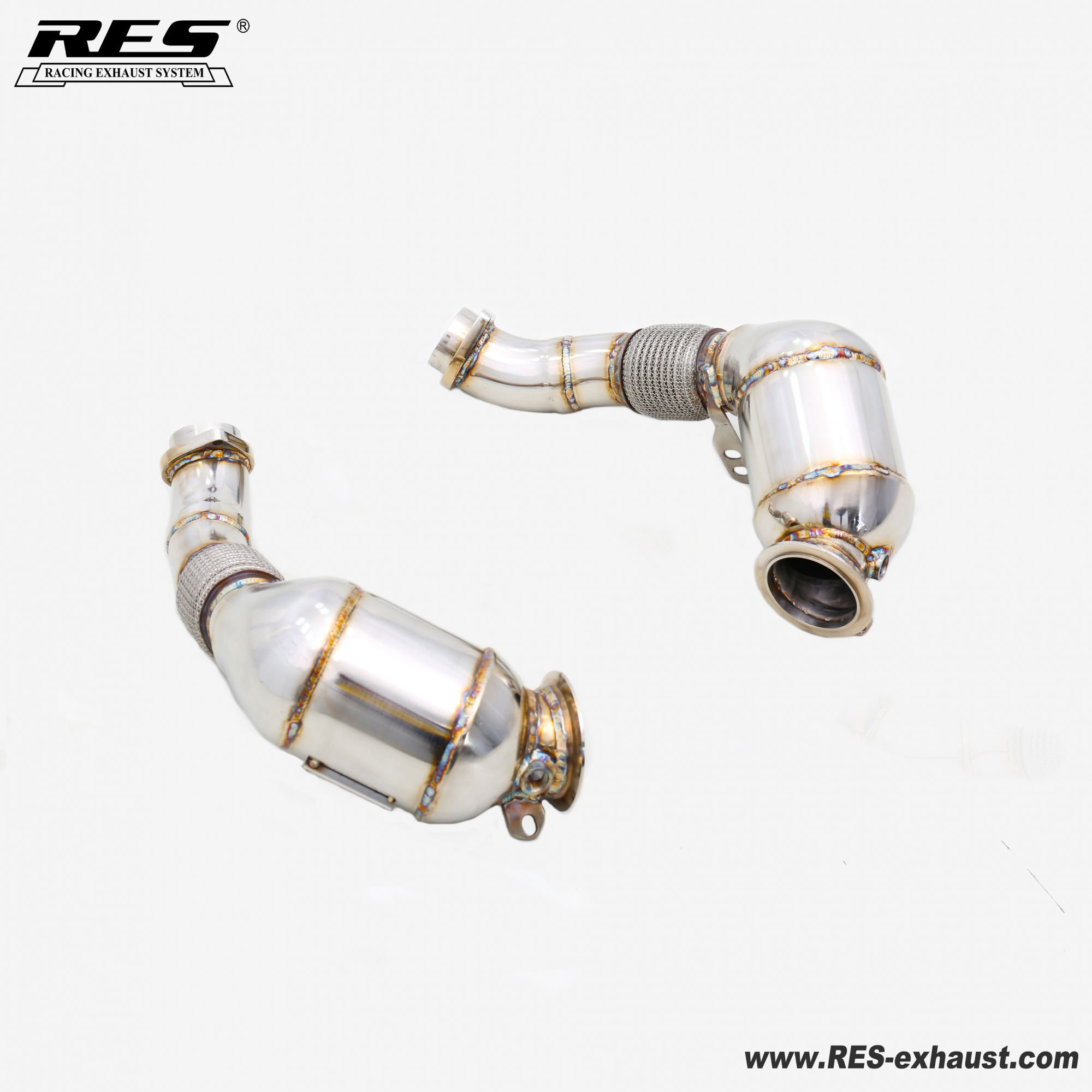 BMW X6M 4.4T E71 All SS304 / Decat （Catless） Downpipe