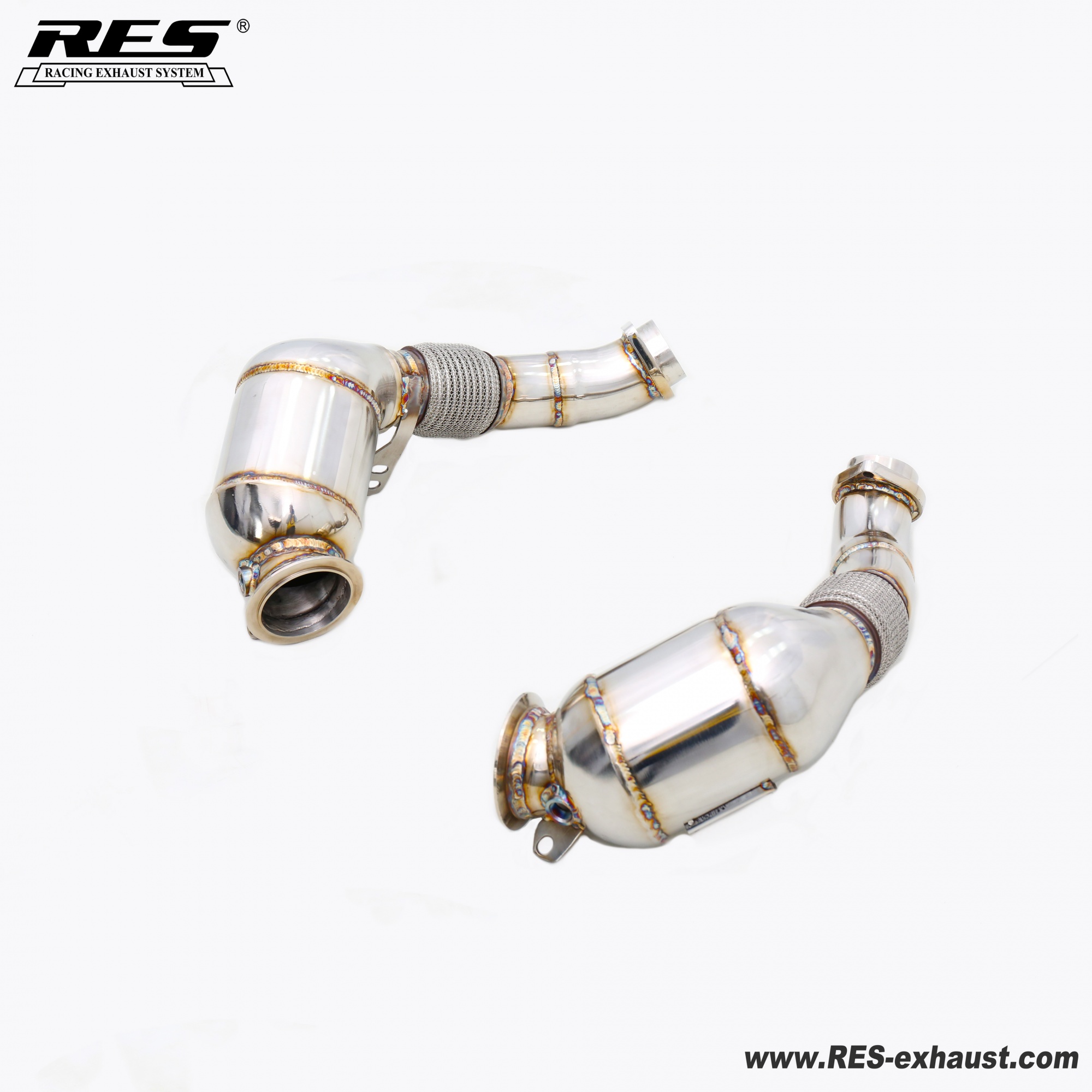 BMW X6M 4.4T E71 All SS304 / Decat （Catless） Downpipe