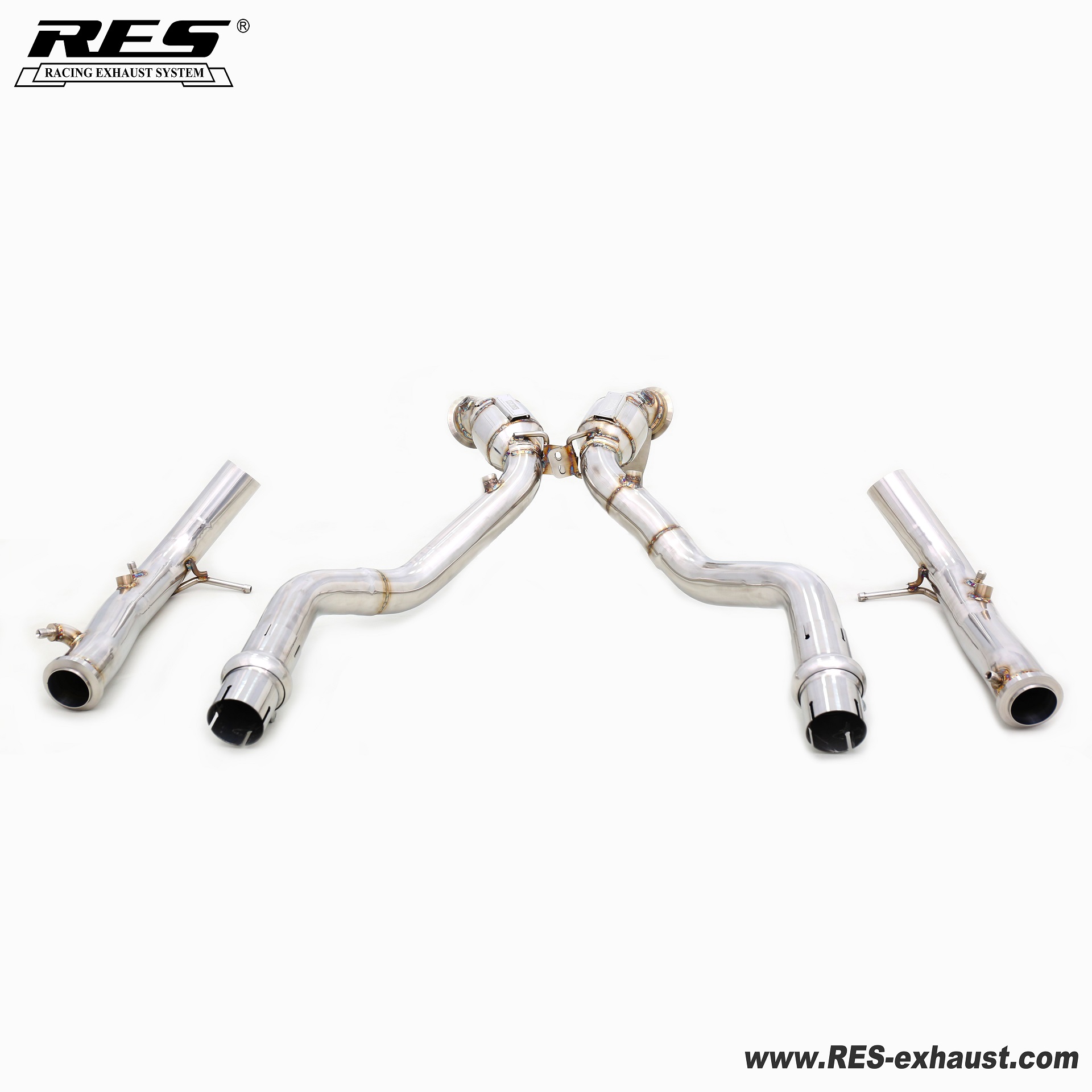 Mercedes Benz G500 W464 4.0T All SS304 / Cat （With Cat） Downpipe + OPF Pipe （Downpipe Back）