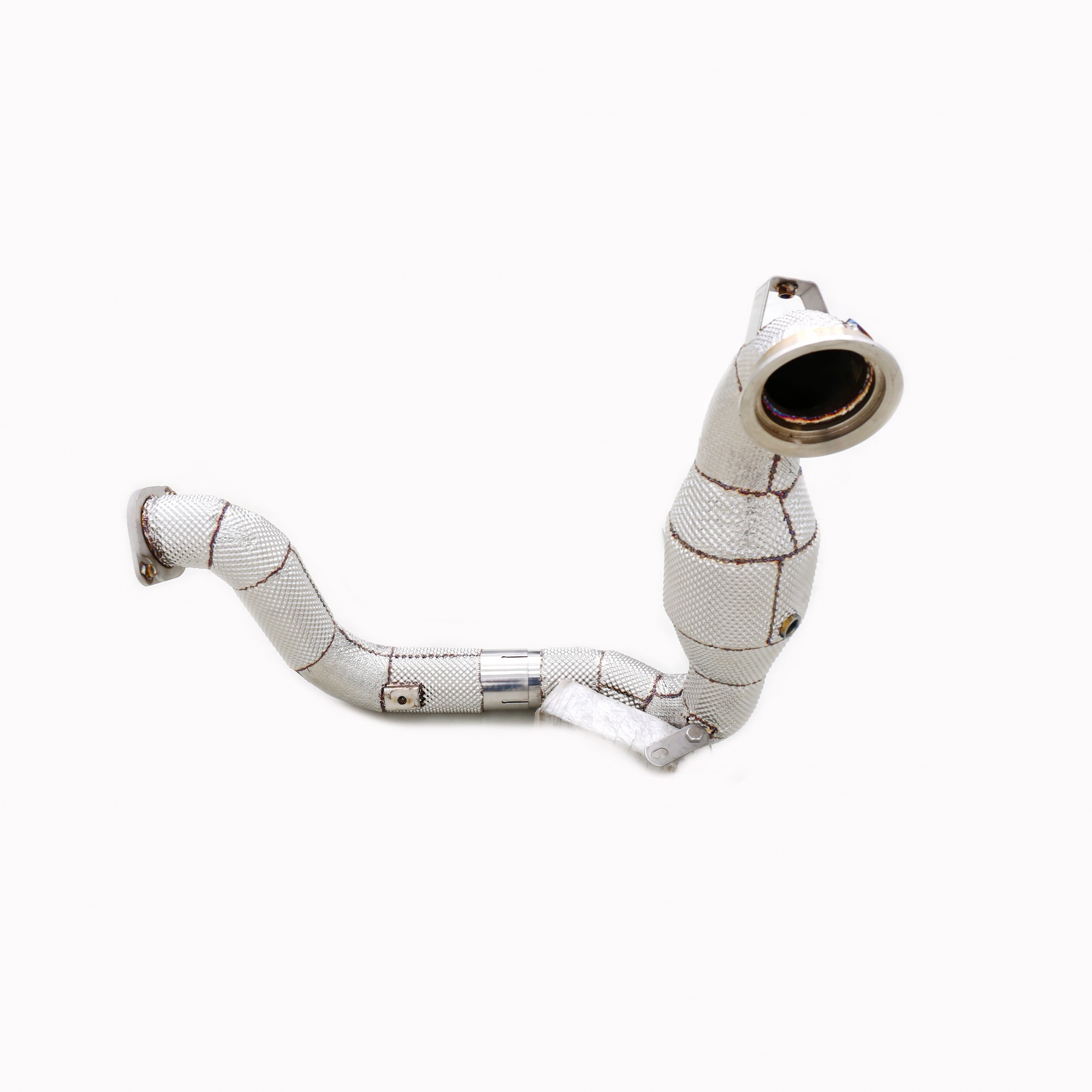 Mercedes Benz A35/CLA35/GLA35/GLB35  2024 All SS304 / Cat Downpipe With Heat Shield