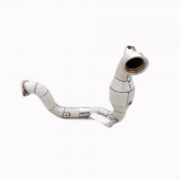 Mercedes Benz A35/CLA35/GLA35/GLB35  2024 All SS304 / Cat Downpipe With Heat Shield