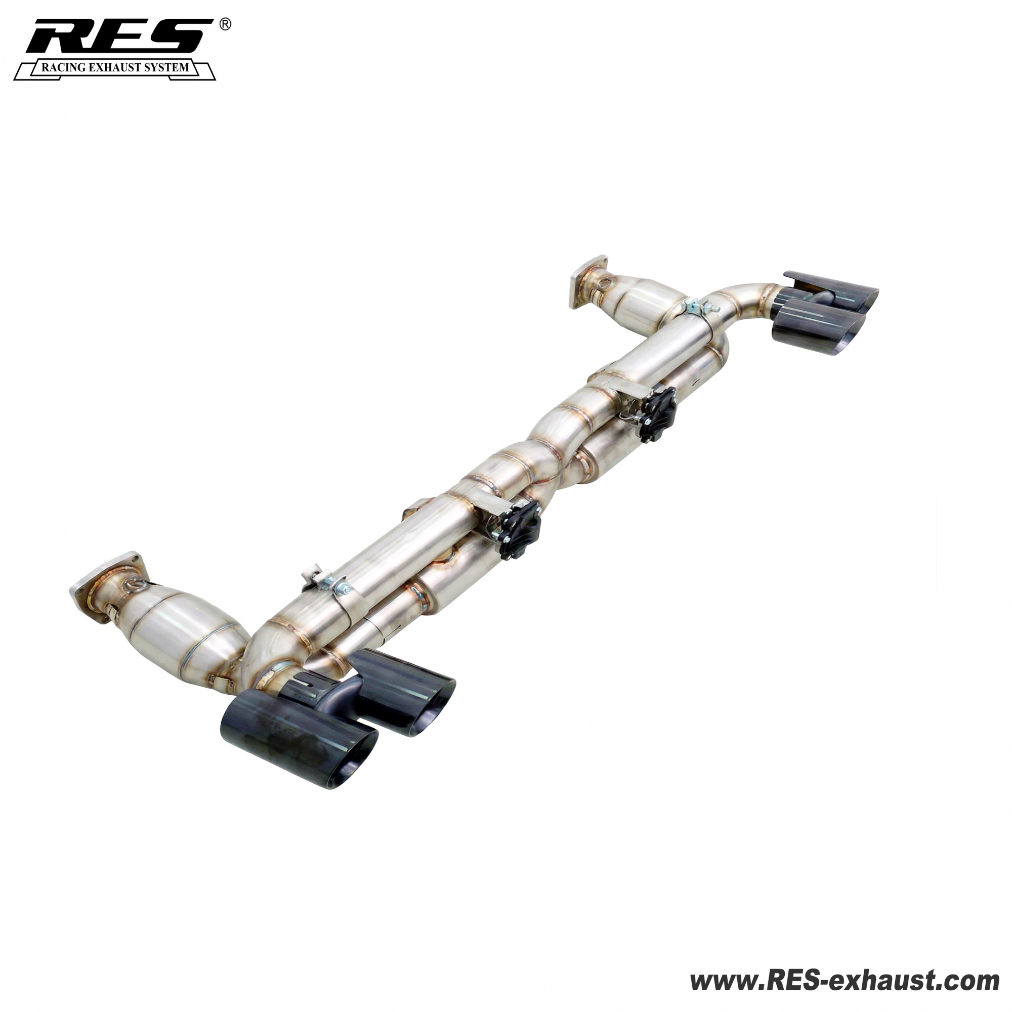 Porsche 991.1 Turbo All SS304 / Valvetronic Catback System