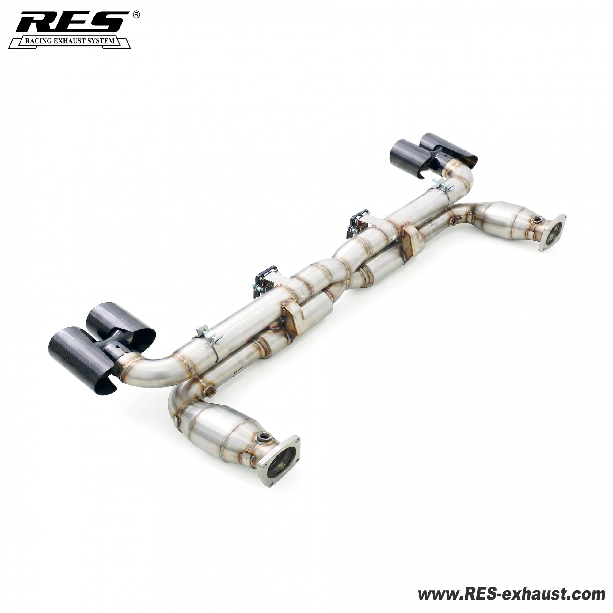 Porsche 991.1 Turbo All SS304 / Valvetronic Catback System