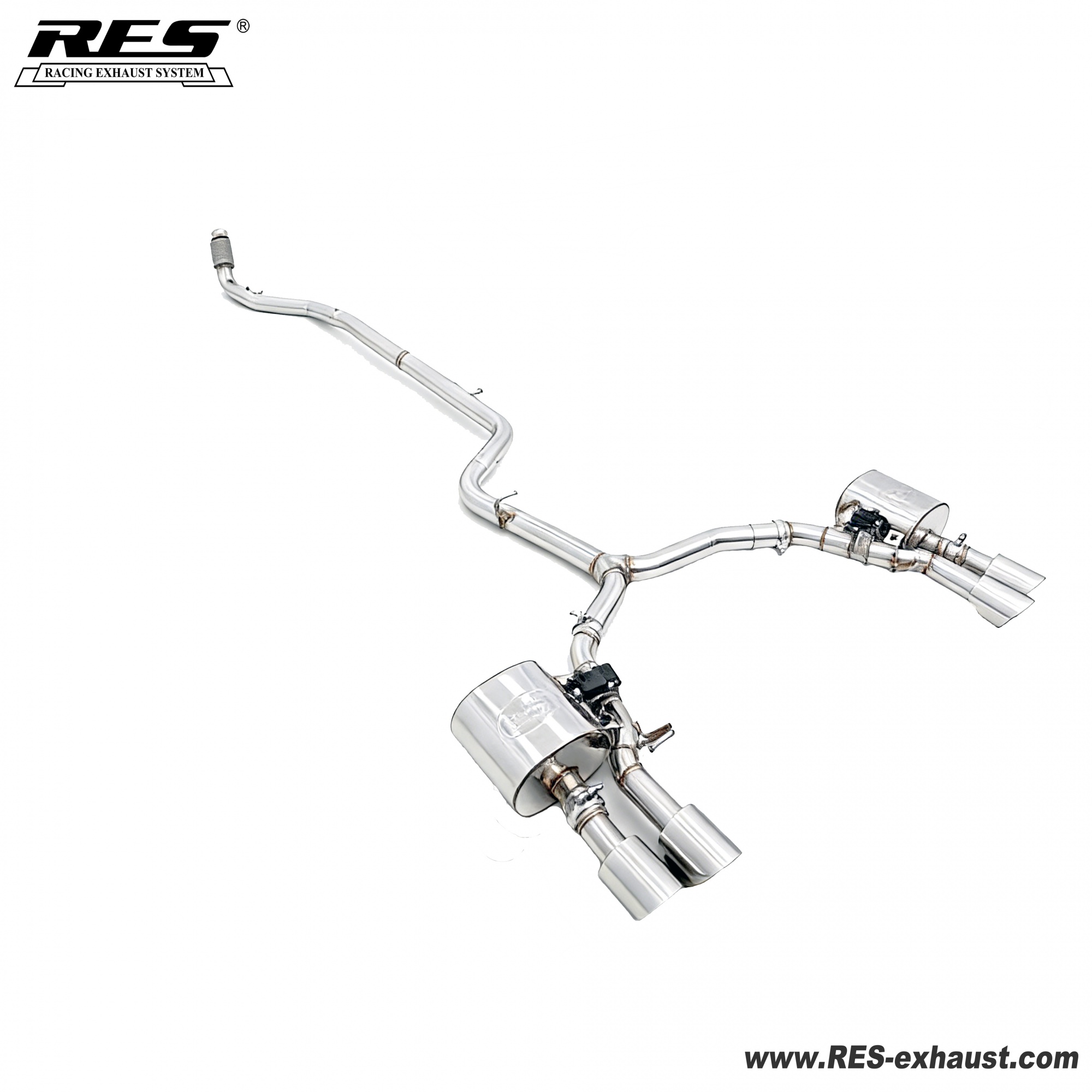 Audi A5/A5L 2025 All SS304 / Front Pipe+Valvetronic Catback System