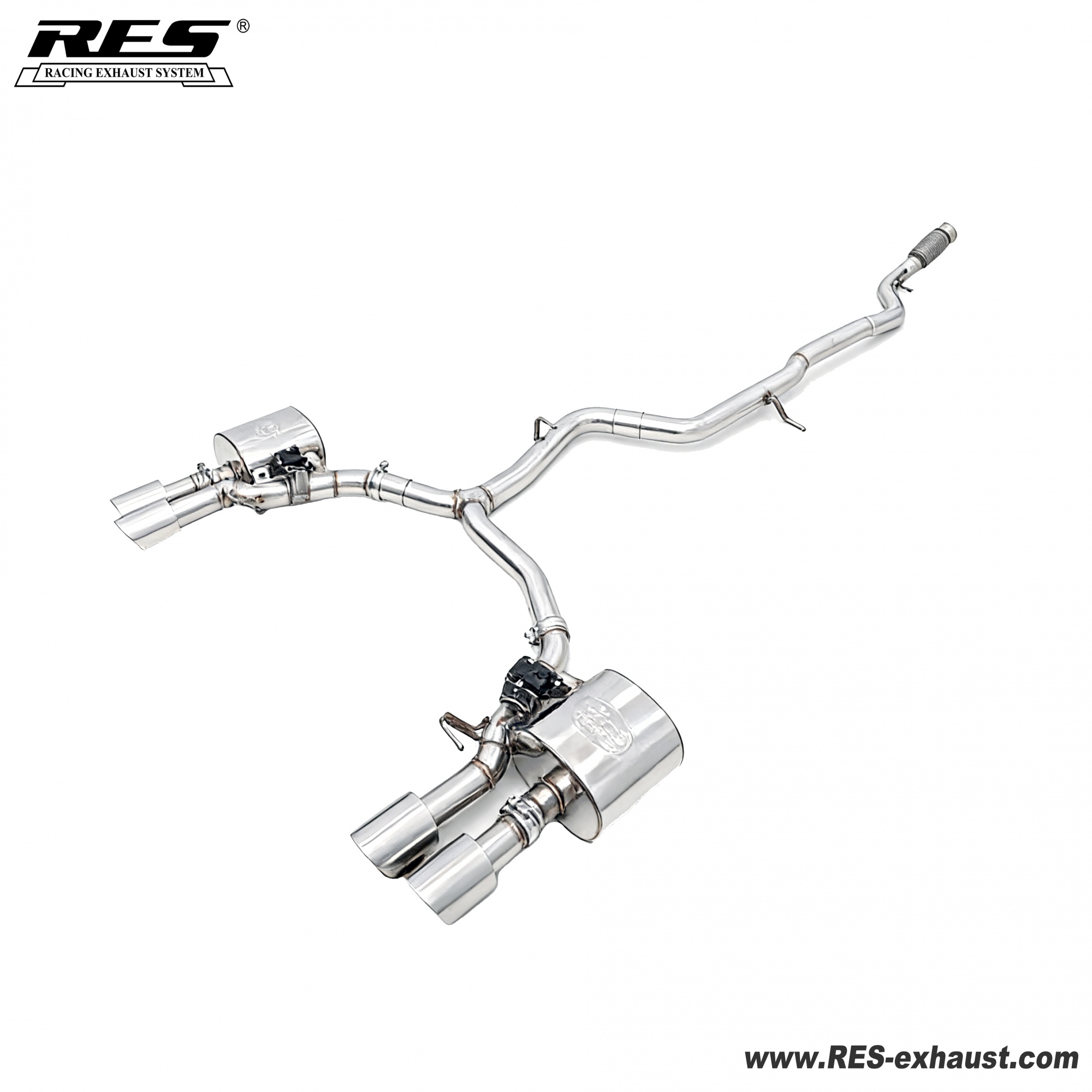 Audi A5/A5L 2025 All SS304 / Front Pipe+Valvetronic Catback System