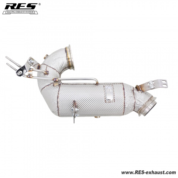 Mercedes-Benz CLE53  C236 3.0T All SS304 / Cat Downpipe With Heat Shield 