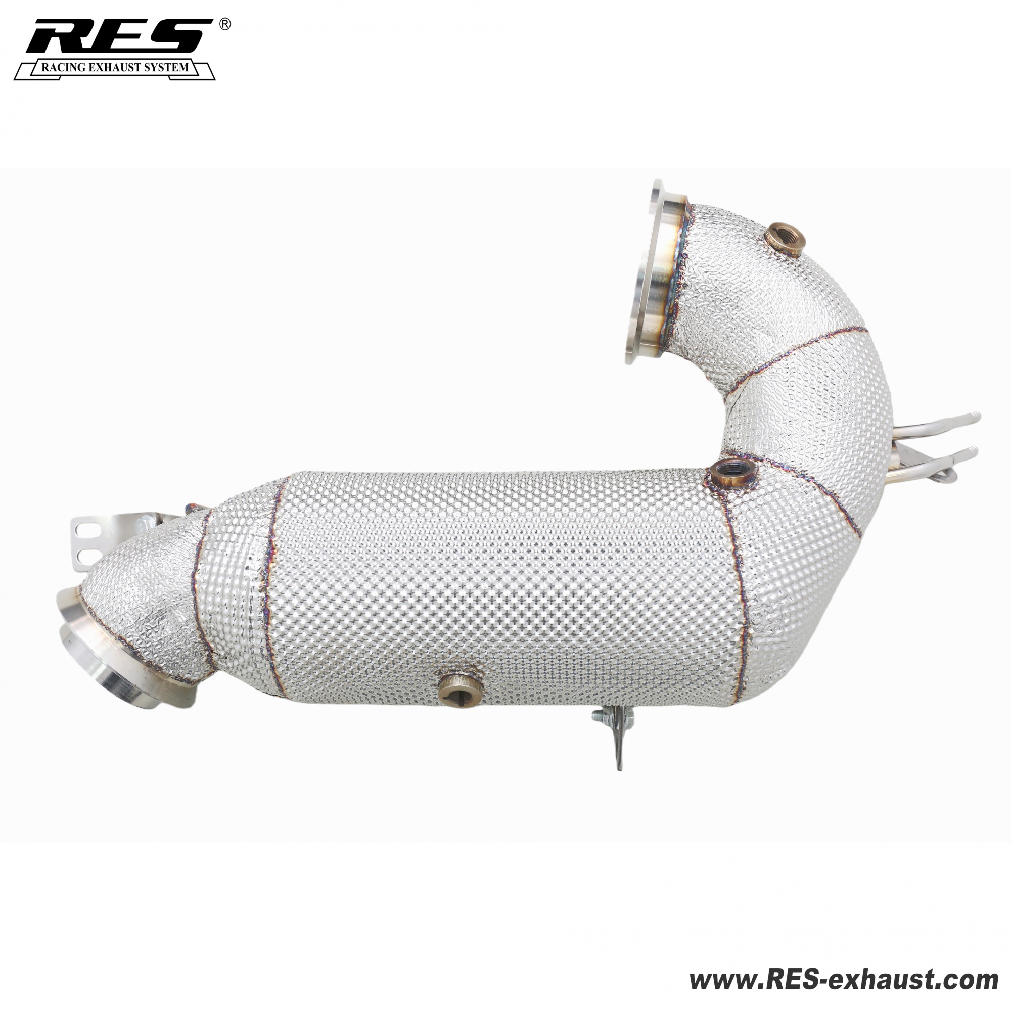 Mercedes-Benz CLE53  C236 3.0T All SS304 / Cat Downpipe With Heat Shield 