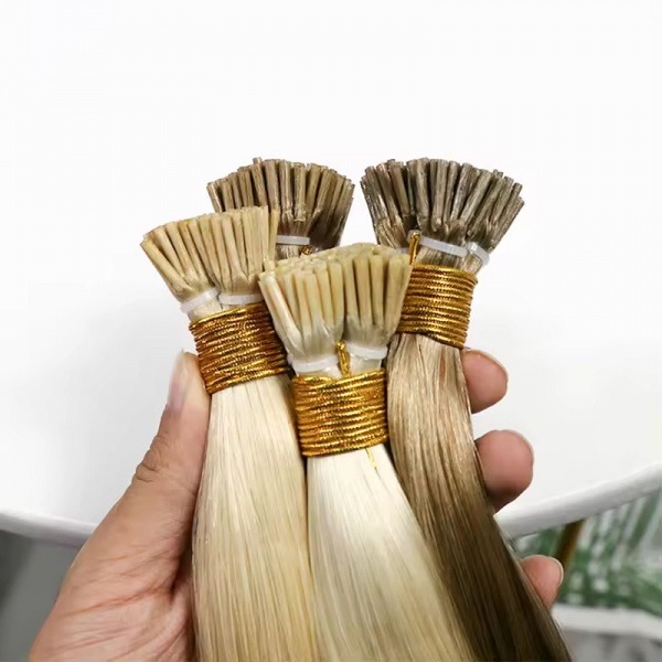 Wholesale Top Quality I-tip Hair Double Drawn Hair Extensions