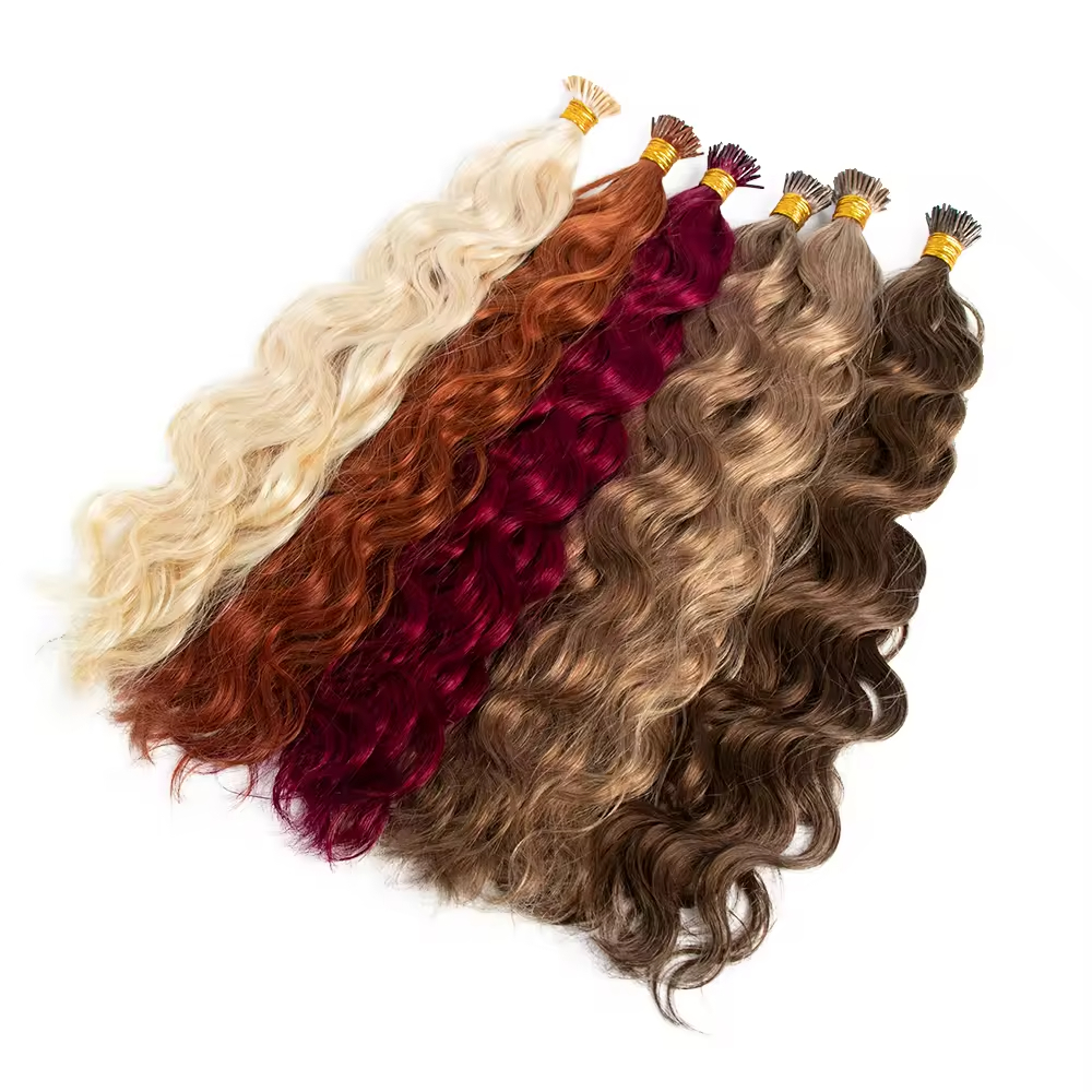 Double Drawn Italian Prebonded i Tip Hair Extensions