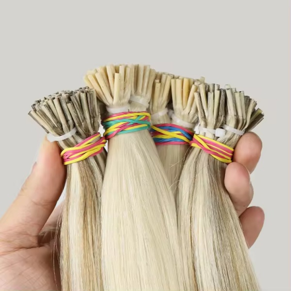 100% Remy Human Hair Double Drawn Wholesale I Tip Human Hair Extensions