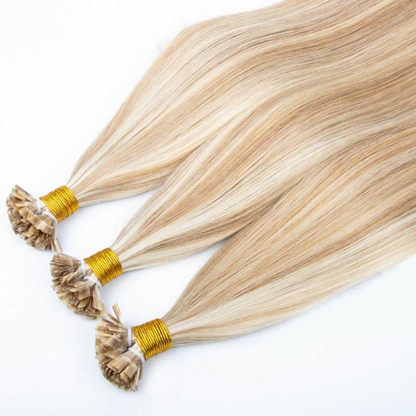 Keratin Flat Tip Hair Extension Natural Human Hair
