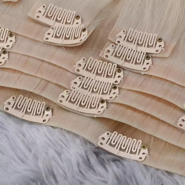 Customized Color 100%  Human Hair Clip In Hair Extension