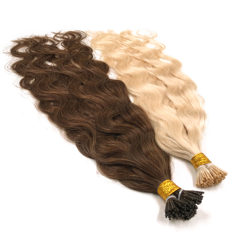 Single donor cuticle aligned human hair natural color I tip hair extension