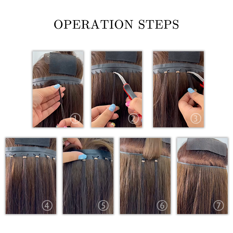 Wholesale Raw Hair Vendors Flat Invisible Inject Hole Butterfly Weft Hair Extensions