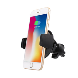 Qi magnetic wireless car charger with holder