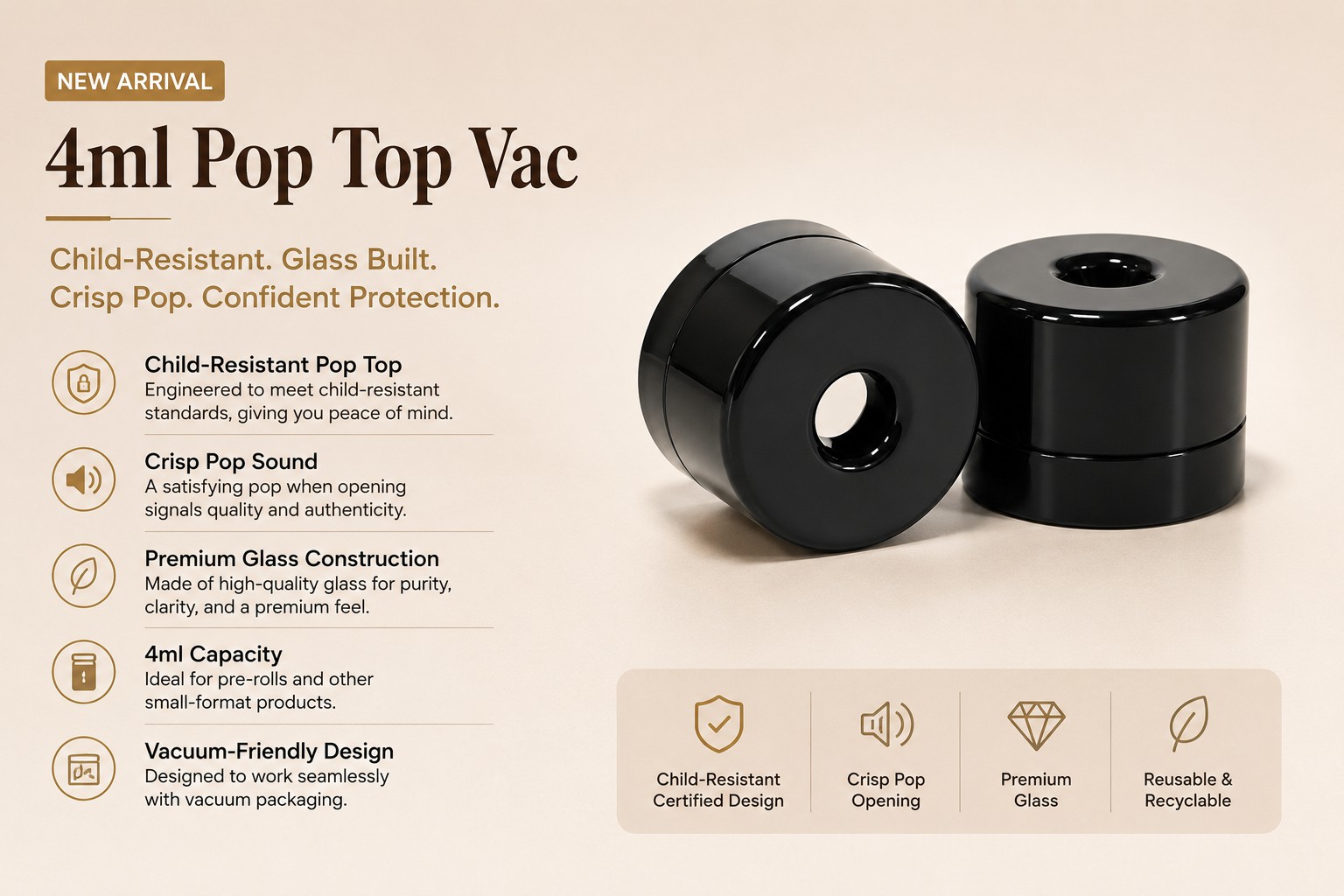 New Arrival: 4ml Pop Top Vac