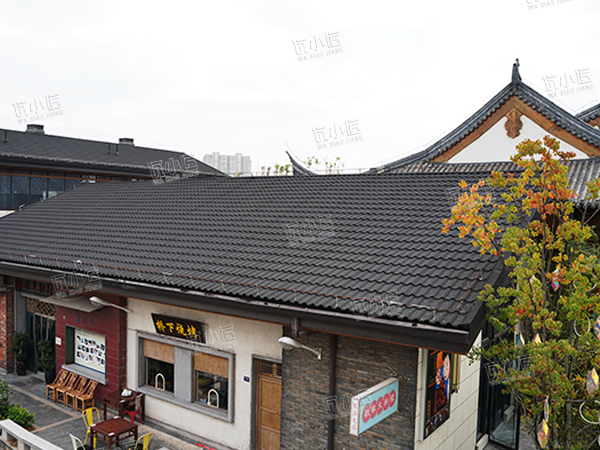 米兰彩石金属瓦项目案例-江西上饶十里储溪时光PARK旅游度假区项目