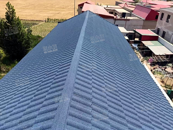 米兰彩石金属瓦案例-河北邢台某自建房乡村振兴案例