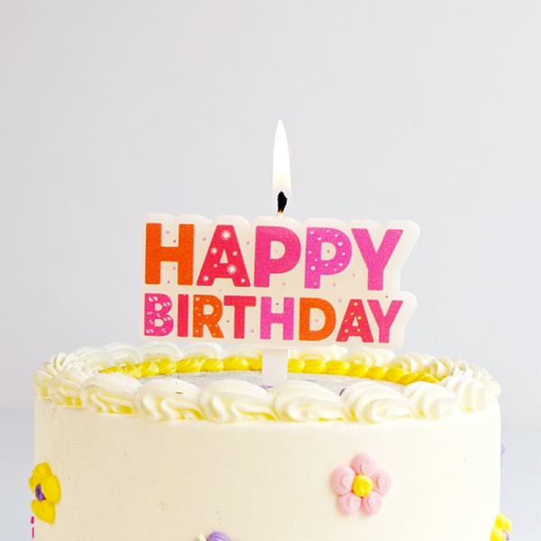 T34 Birthday Candles（pink）