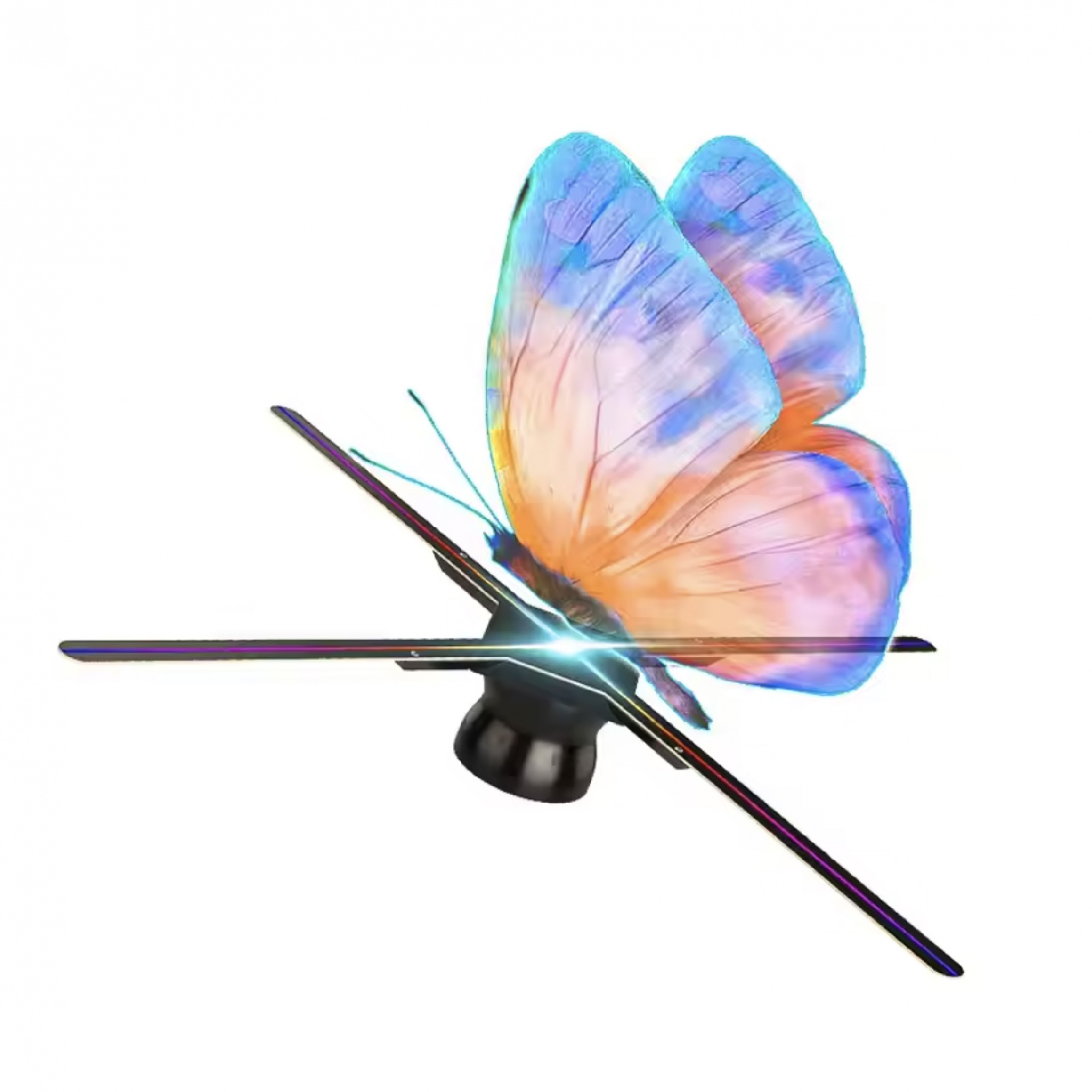 Holographic Transparent 3D LED Fan