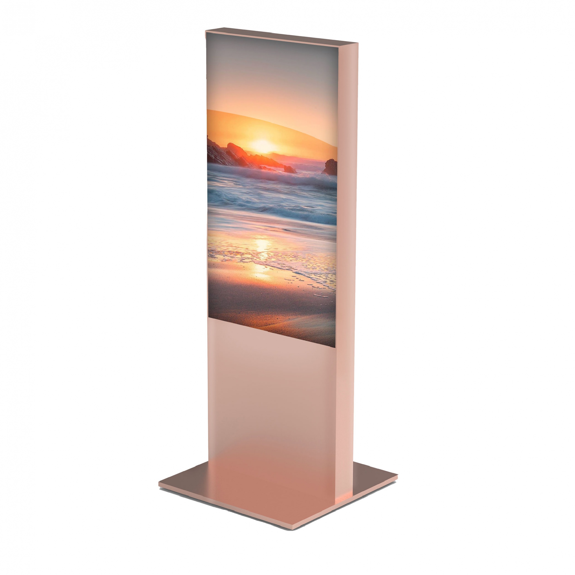 Vertical Stainless Steel Ultra-Thin Digital Signage