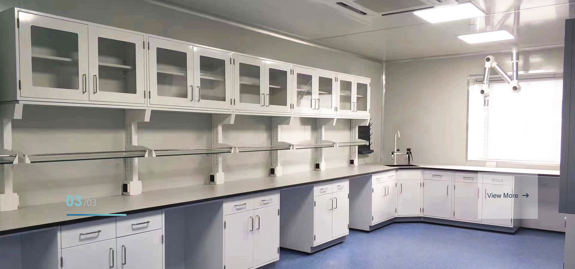 Steel Lab Furniture Wall Bench